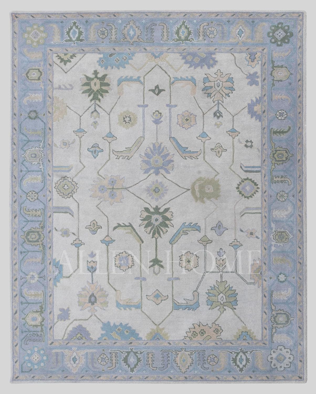 Hand Tufted Oushak Traditional Wool Area Rugs 9' x 12' -100% Wool - Durable - Living Room, Dining Room, Bedroom, & Entryway Area Rugs - Oushak Lori Design Rug Pink