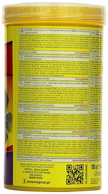Foto 3 de 3 de ASTACOLOR 500ml / 100g - Alimento de coloración para Peces de Acuario