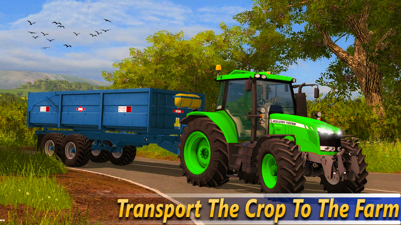 Real Tractor Farming Games Thresher Simulator