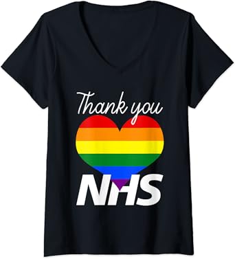 Nhs rainbow thank you t shirt Clearance