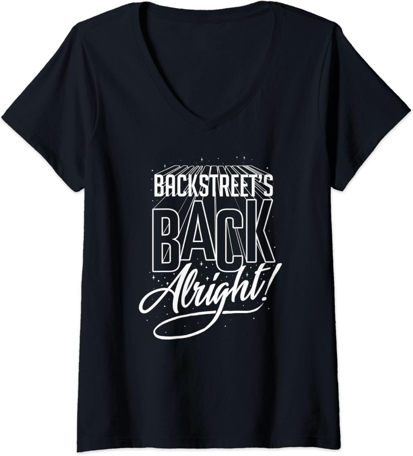 Mujer Backstreet Boys – Backstreets Back Alright Cosmic Camiseta Cuello V