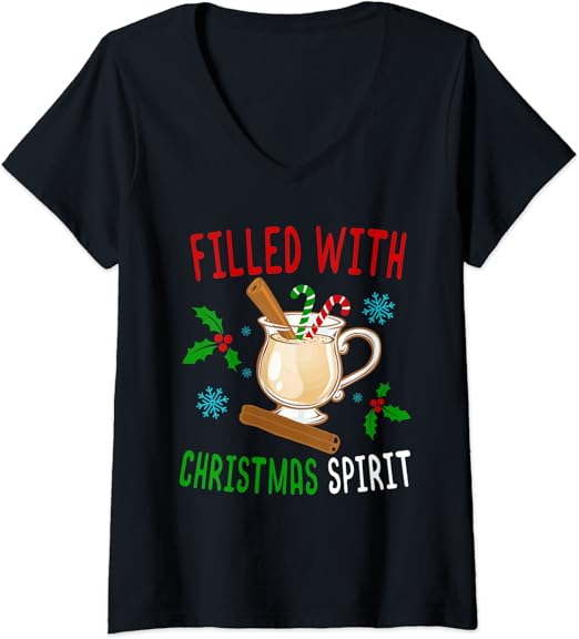 Full of christmas spirit t shirt Clearance