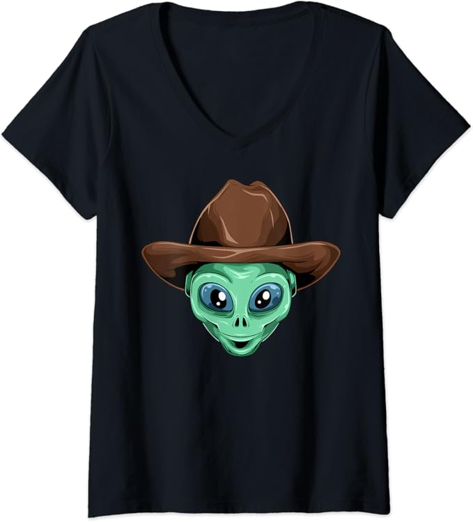 Amazon.com: Womens Alien Cowboy Hat UFO Believers Outer Space Cowboy