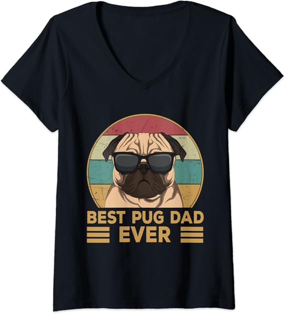 Best pug dad ever shirt Clearance