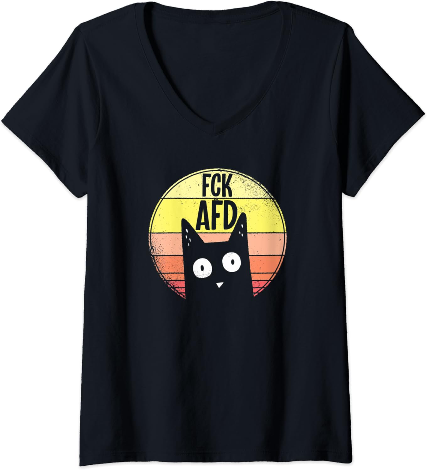 Damen FCK AFD Süße Katze Gegen Rassismus Faschismus Fck Damen FCK AFD Süße Katze Gegen Rassismus Faschismus Fck