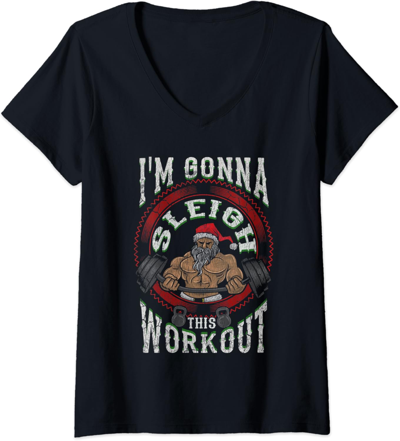 Womens Santa Sleigh This Workout Christmas Gym Womens Santa Sleigh This Workout Christmas Gym
