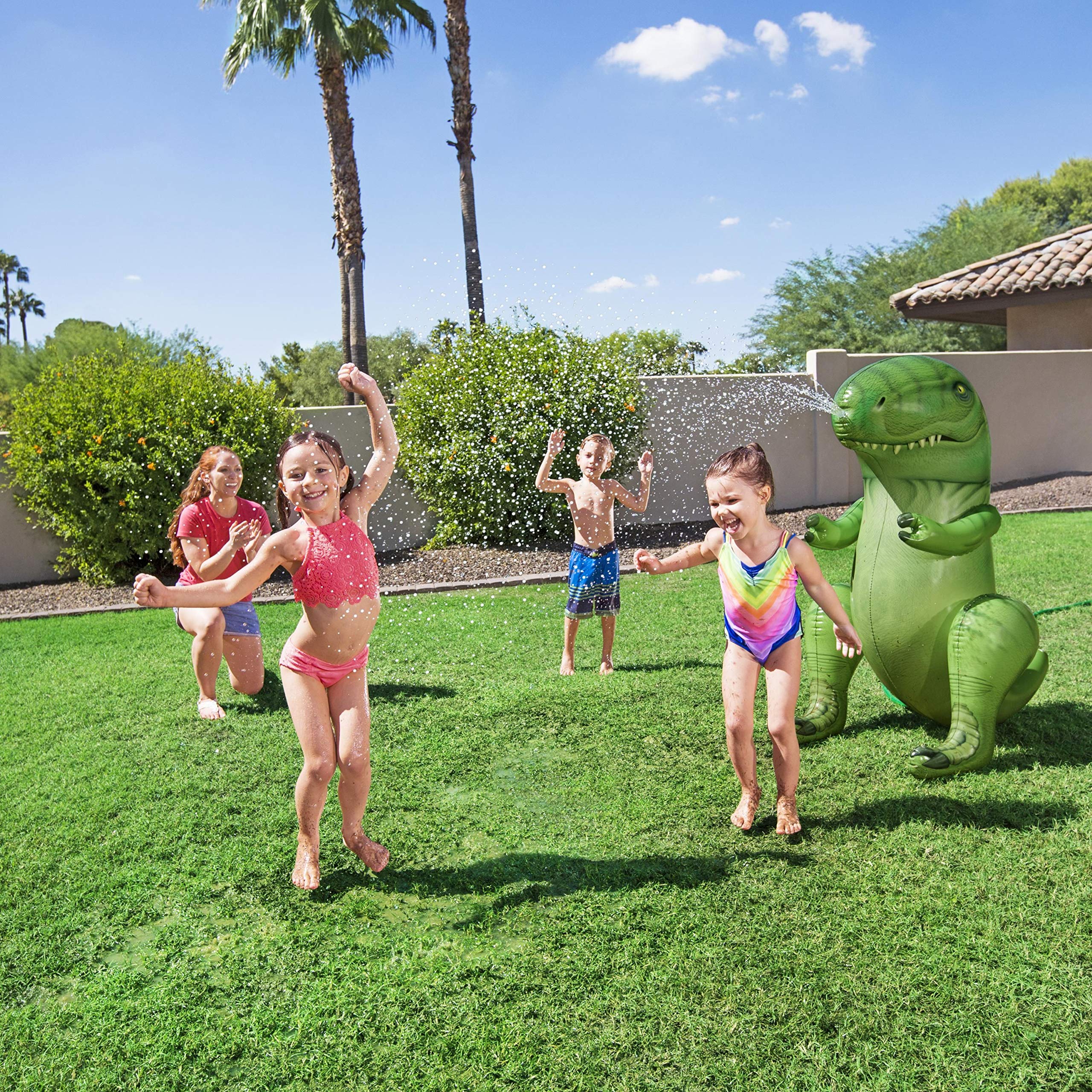 Bestway 52294 Gioco spruzza Acqua a Forma di Dinosauro, 3 Anni+