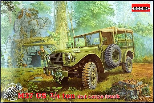 Roden 806 – Modelo Kit Dodge M 37 3/4 Ton 4x4 Camión Cargo