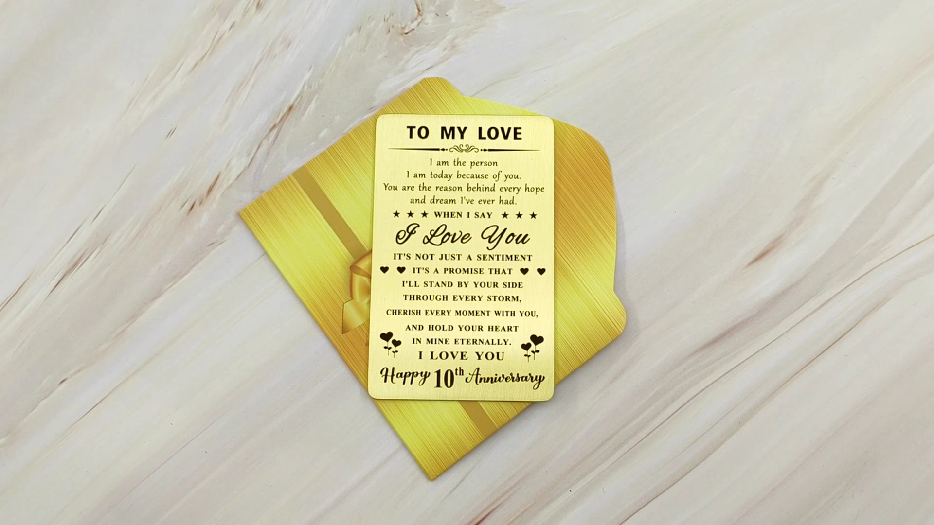 Amazon.com : DGXMD 10th Anniversary Card - 10 Year