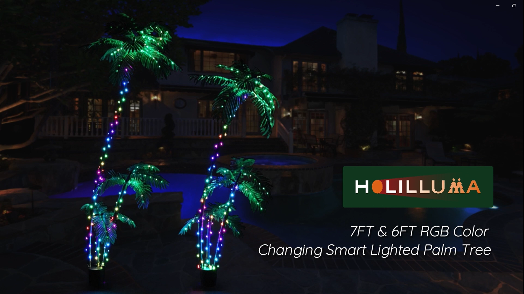 Amazon.com: HOLILLUMA 7FT Lighted Palm Tree, RGB Color Changing