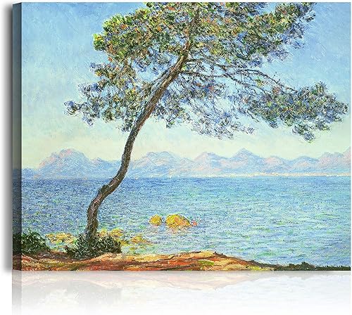 Miniatura 279 de A&T ARTWORK Antibes Seen from The Salis Gardens de Claude Monet Las Obras de Arte Clásico Mundial Reproducciones, Impresiones de Arte en Lienzo