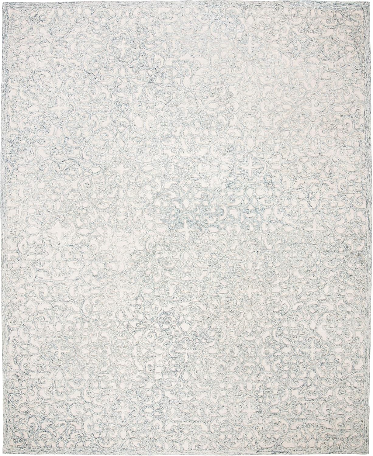 Ivory Hand-Tufted Wool 8' x 10' Area Rug