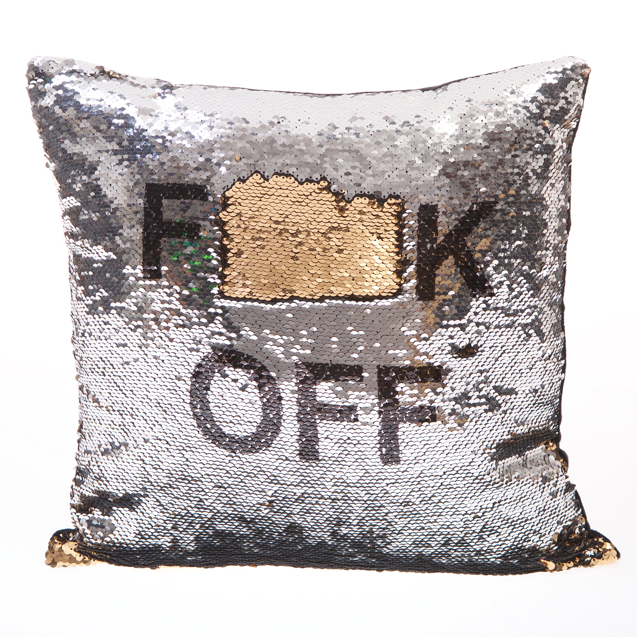 sequin cushions with hidden message