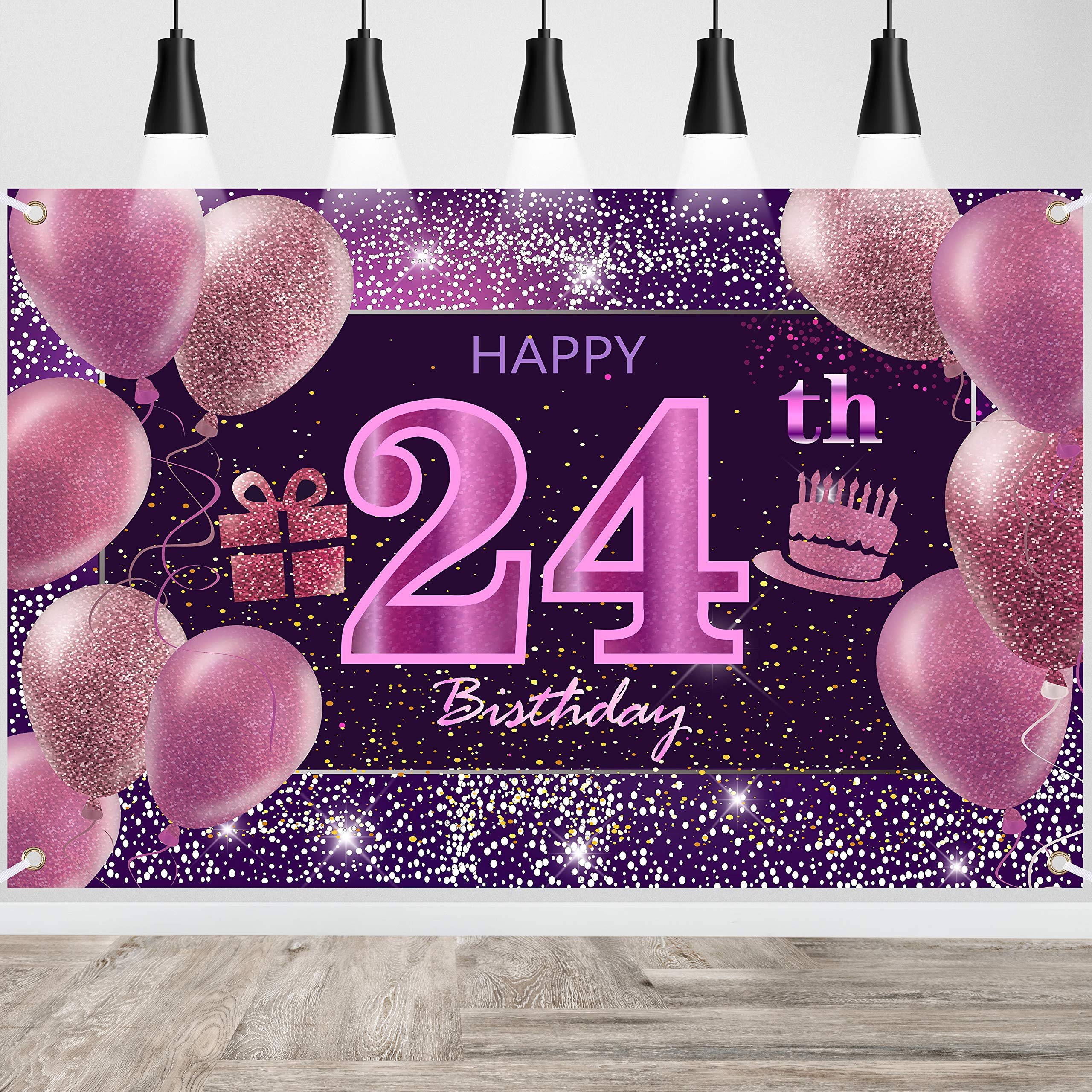 Happy Birthday Banner IMISI birthday decorations birthday backdrop decorations for a party (24-age) — image 1