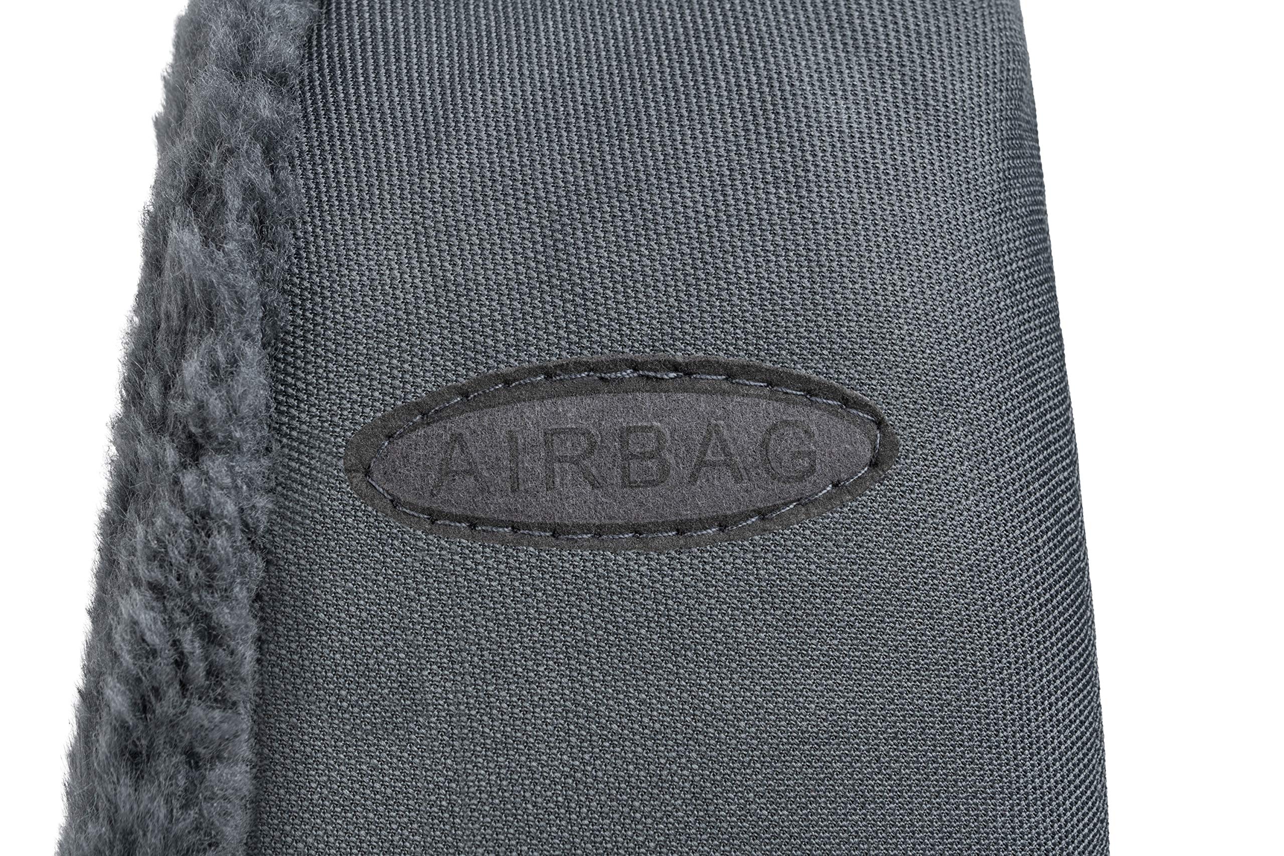 Walser Nineve Lamsvacht autostoelhoes, 100% lamsvacht stoelbekleding voor auto, 1 stuk lamsvacht stoelbekleding voorstoelen, autostoelhoes, lamsvacht, antraciet