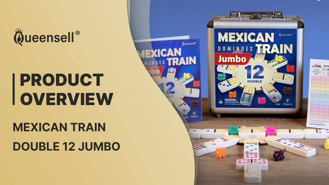 Jeu Train Dominos Dominos Mexicains Pressman - 12 Dominos Colorés - Jeu Jeu Train Dominos Dominos Mexicains Pressman - 12 Dominos Colorés - Jeu