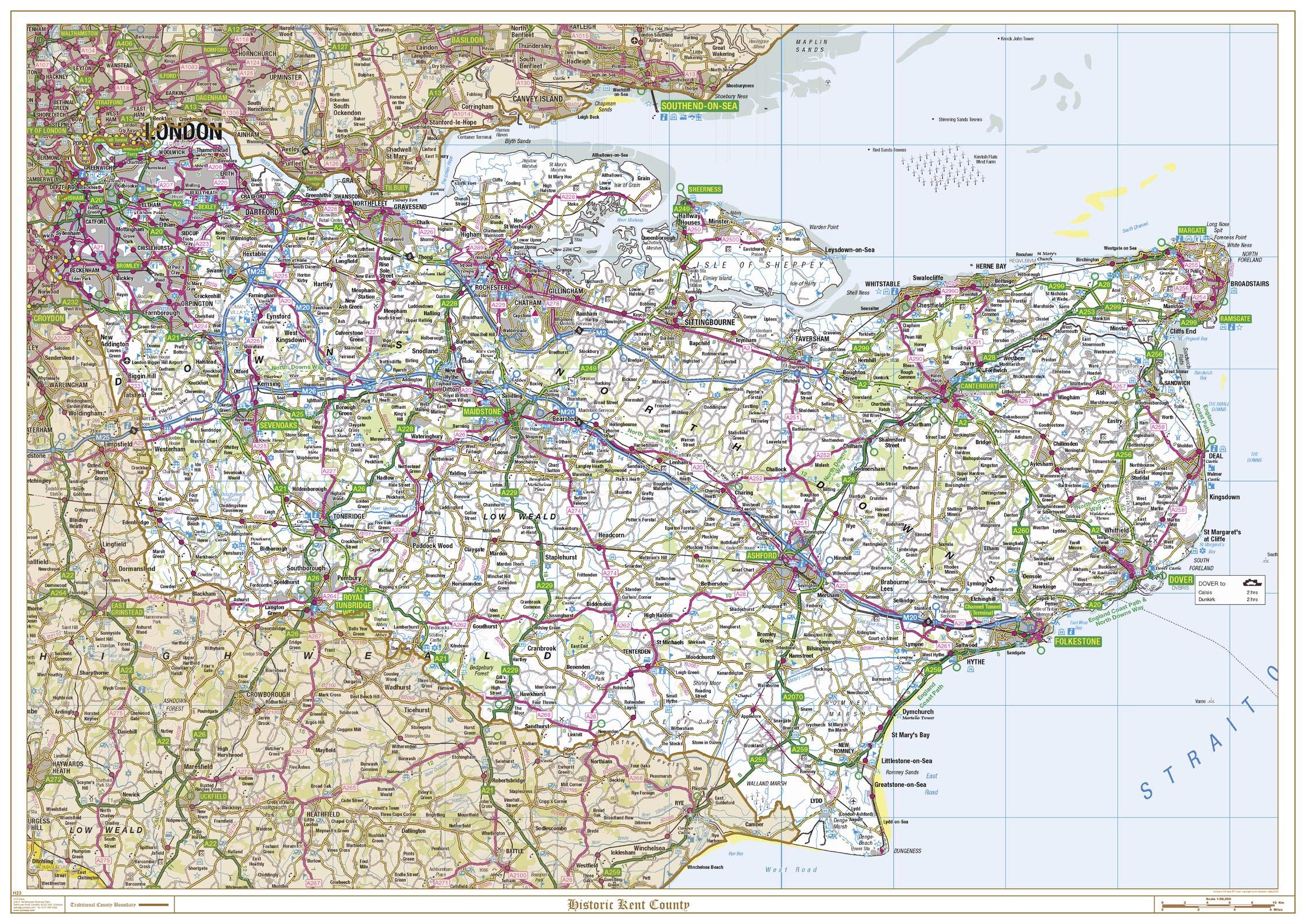 Historic Kent County Map - 47