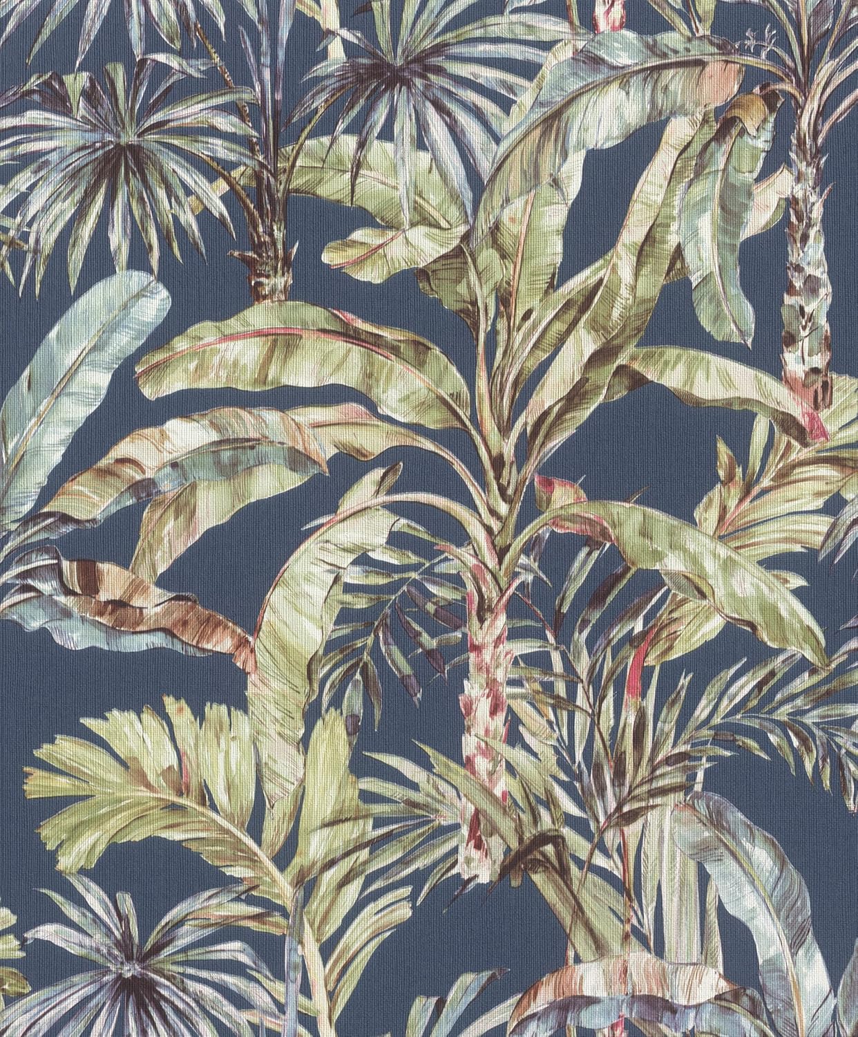 Rasch Calle Blue Tropical Wallpaper