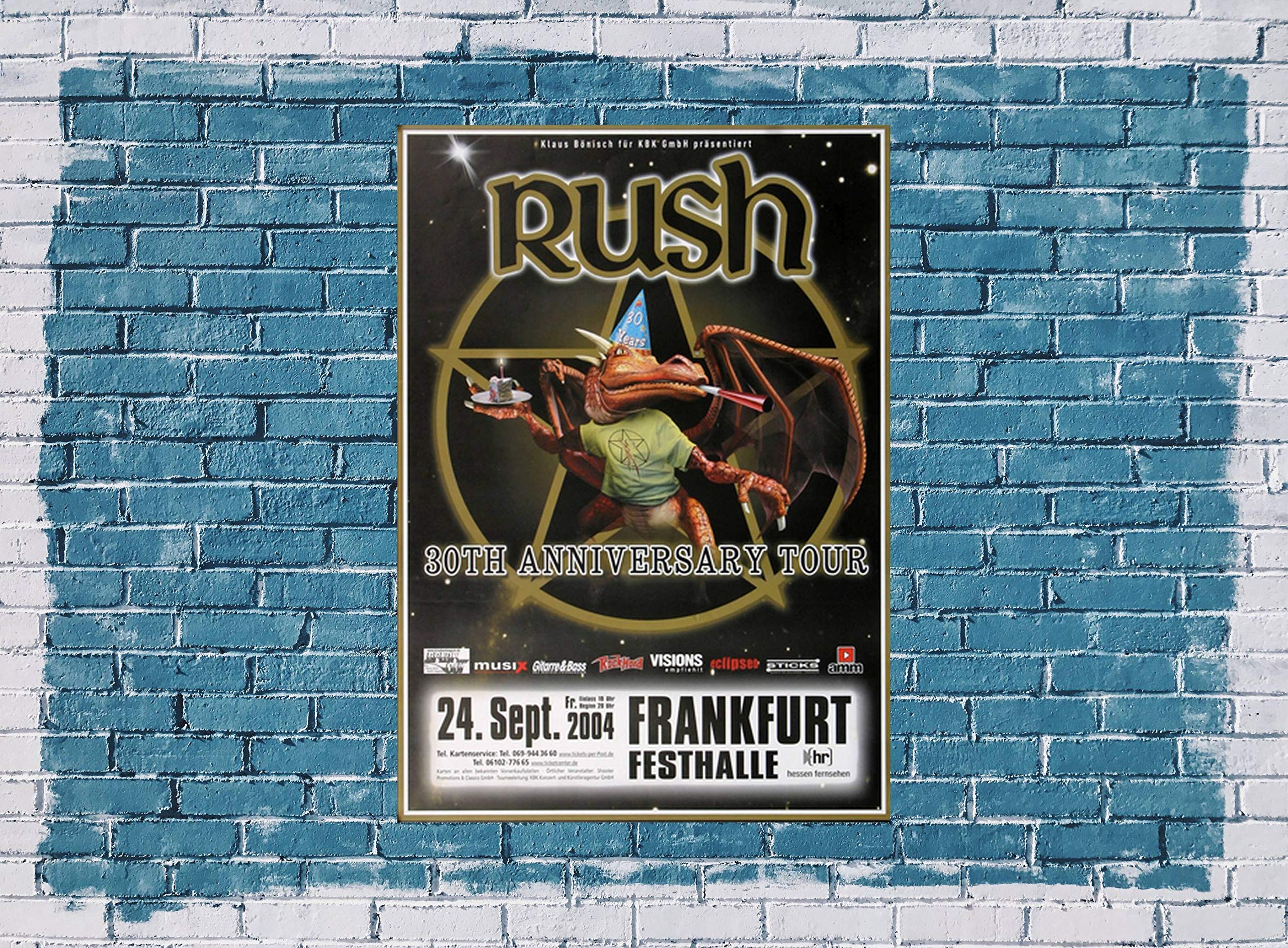 Rush - 30th Tour, Frankfurt 2004 » Konzertplakat/Premium Poster | Live Konzert Veranstaltung | DIN A1 «