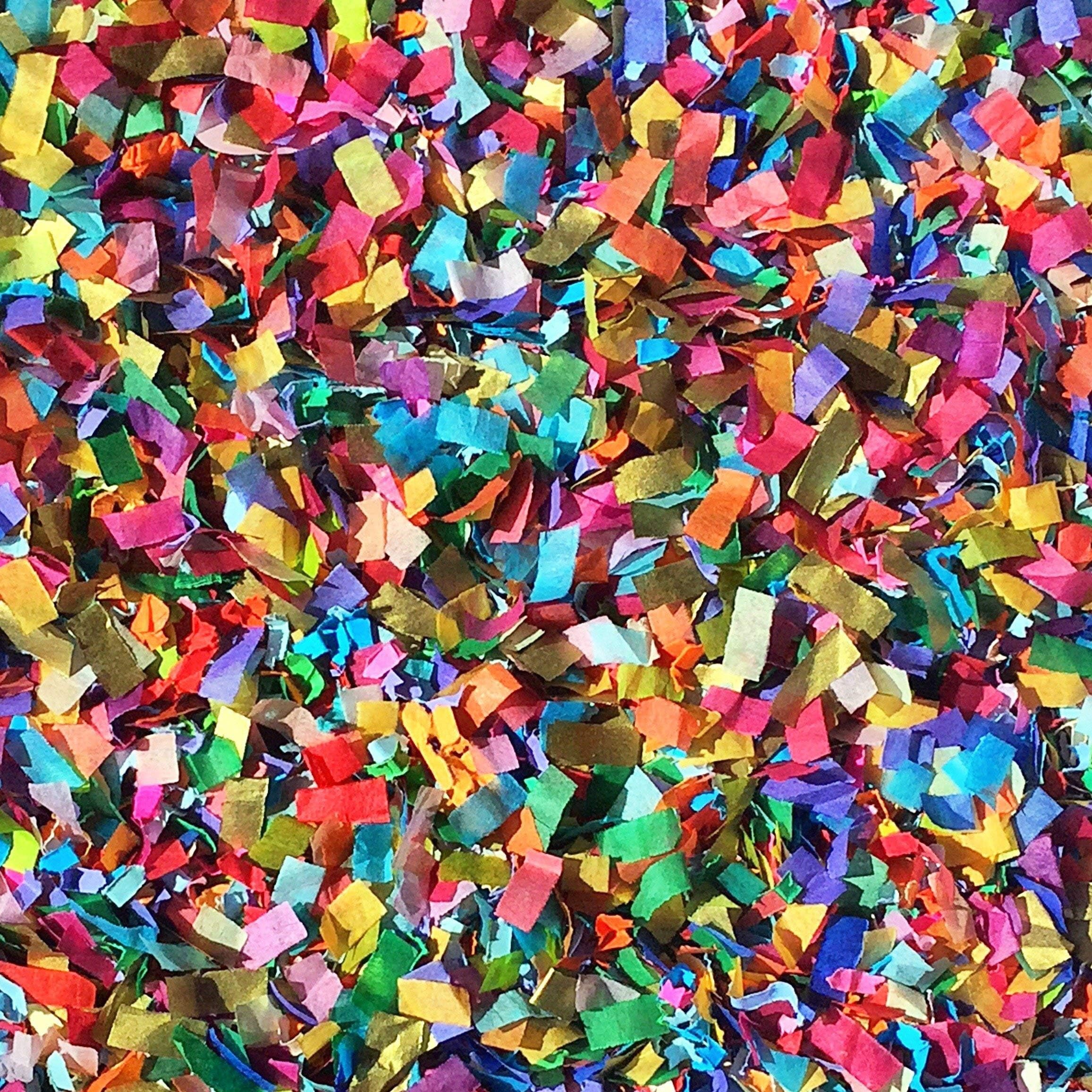 Vibrant Confetti Mix Biodegradable Colourful Multi-Coloured Party Decorations Wedding Throwing Table Décor