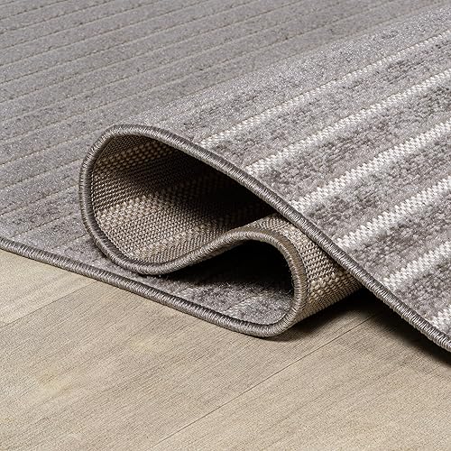 Miniatura 6 de JONATHAN Y SCN102D-5 Aarhus - Alfombra minimalista a rayas Scandi para interiores, clásica, casa de campo, casa de campo, casual, minimalista,