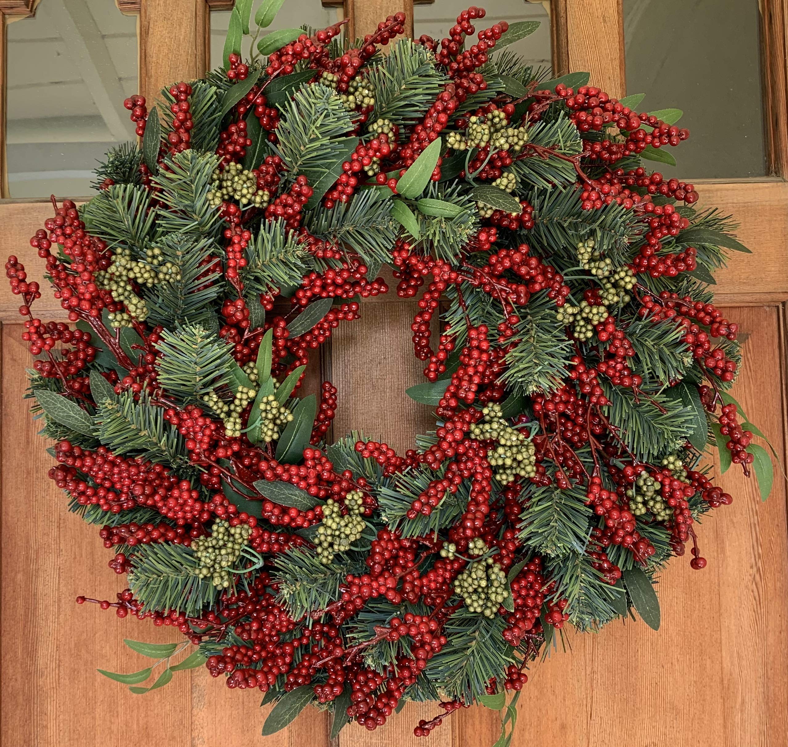 クリスマスリース クリスマスフルリールワイヤータイ／リース-2(W60×D25×H60(全長