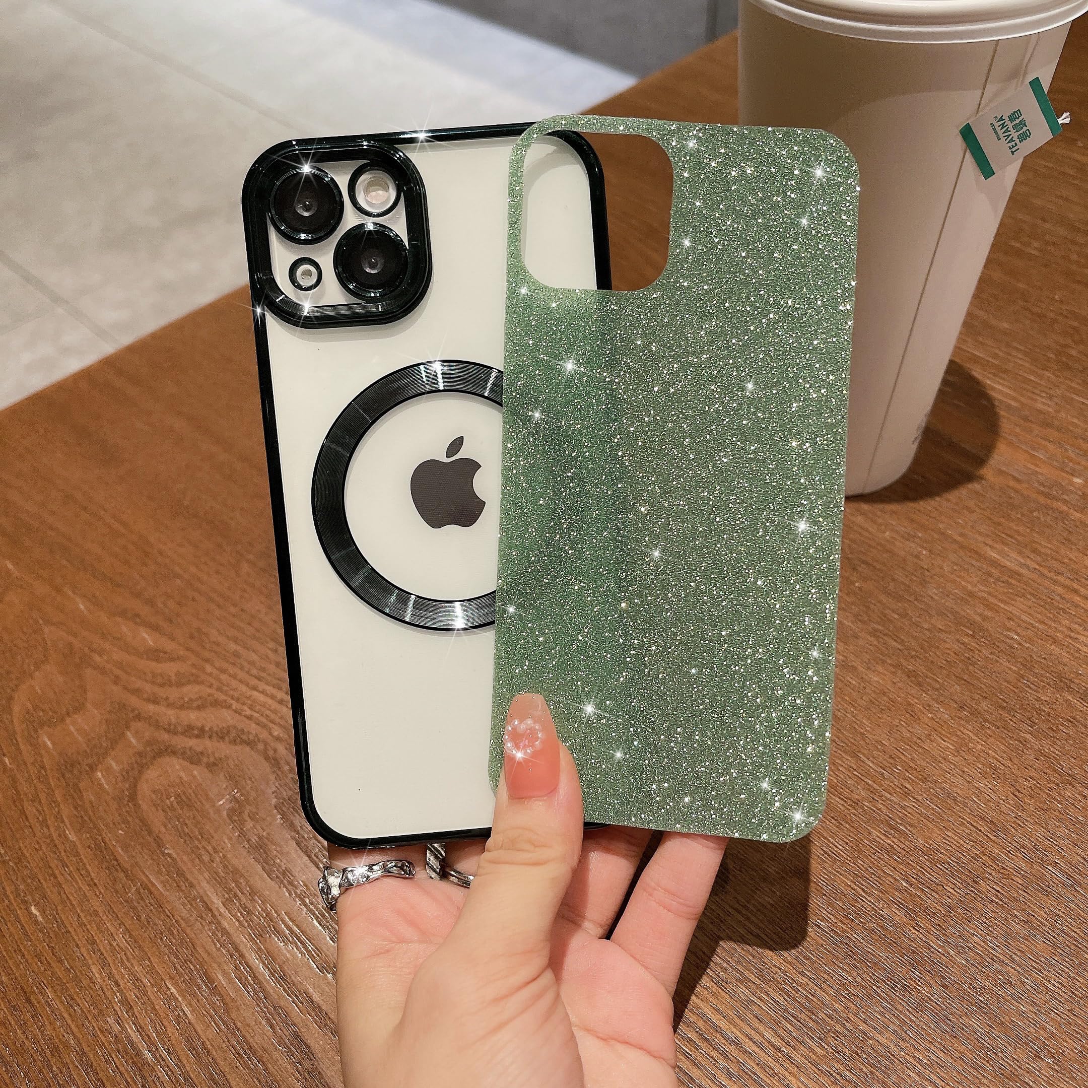 Funda Transparente Logo Compatible Con Magsafe Para IPhone 15 Plus