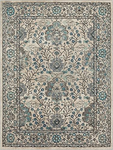 Miniatura 3 de Mohawk Home Bonilla - Alfombra caprichosa de 6 x 9 pies color azul cielo perfecta para sala de estar comedor y oficina