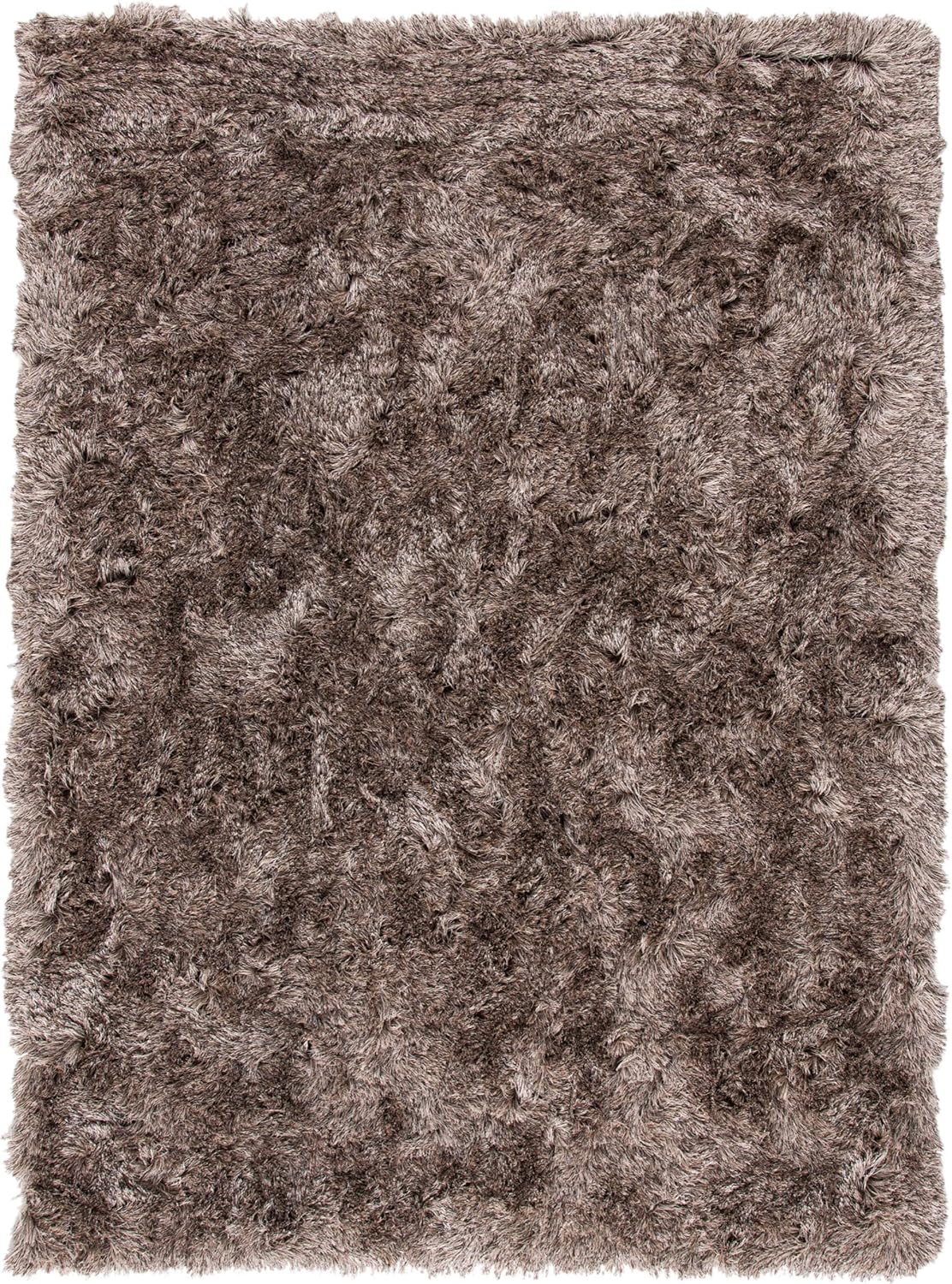 Paris Shag SG511 Hand Tufted Indoor Area Rug - Sable - 5'x7' - Safavieh
