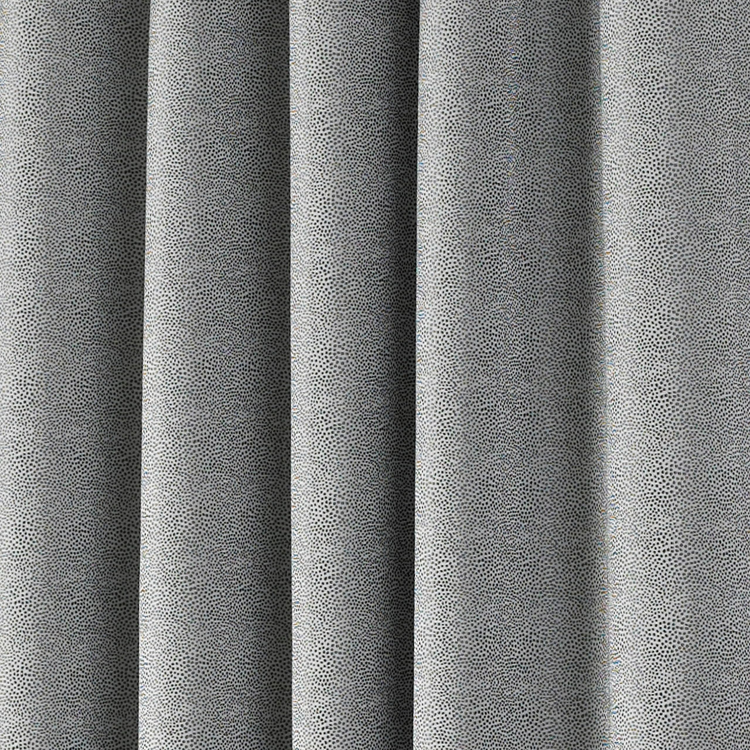 Paoletti Pendleton Spotted Eyelet Curtains, 229 x 229cm, Graphite, W 90.2" x L 90.2" (1 Panels) - Image 4
