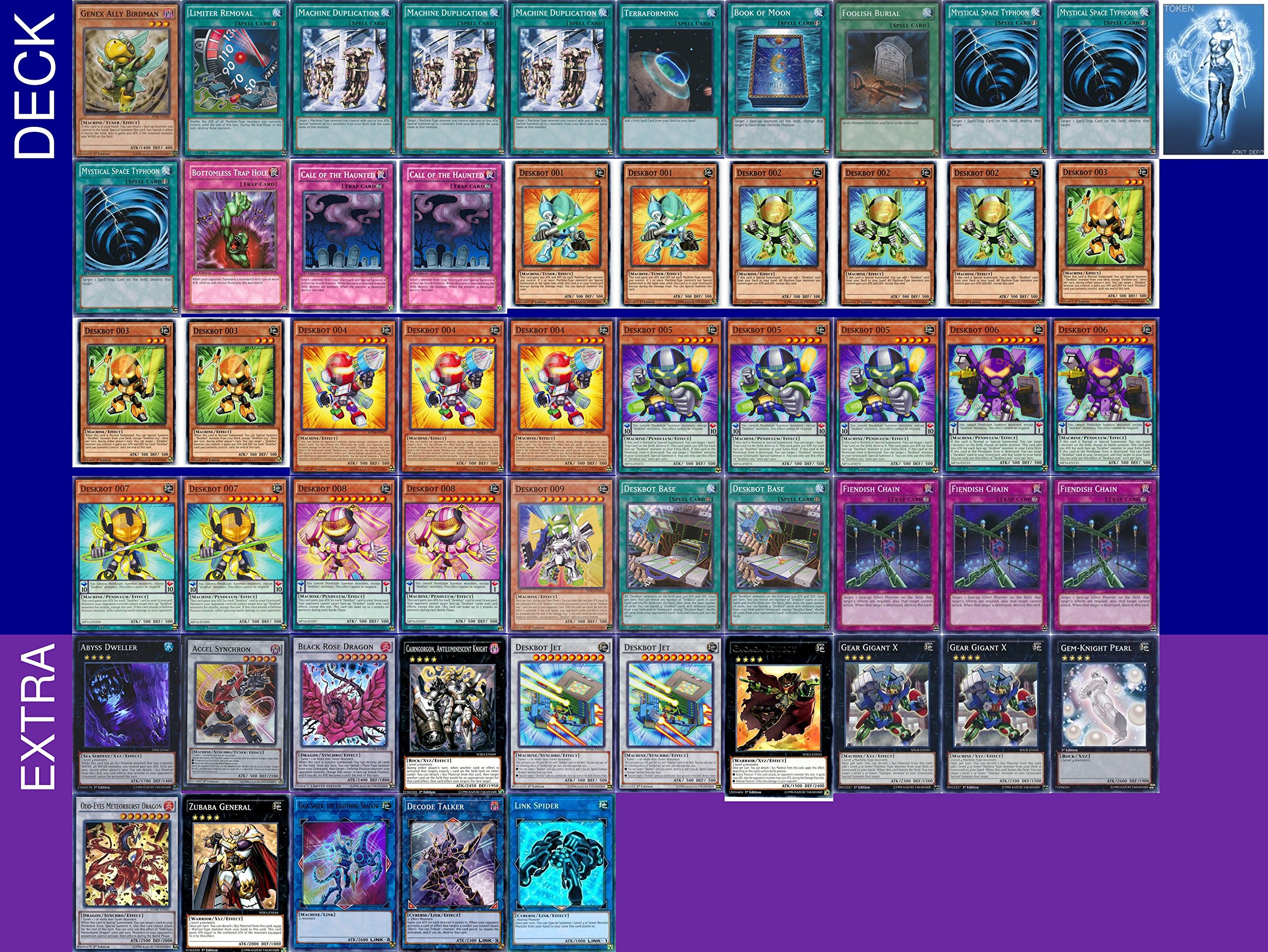 YUGIOH Tournament Ready Deskbot Deck con cubierta extra completa y  exclusivo juego de fichas Phantasm + una caja de cubierta y 100 fundas :  Amazon.com.mx: Juguetes y Juegos