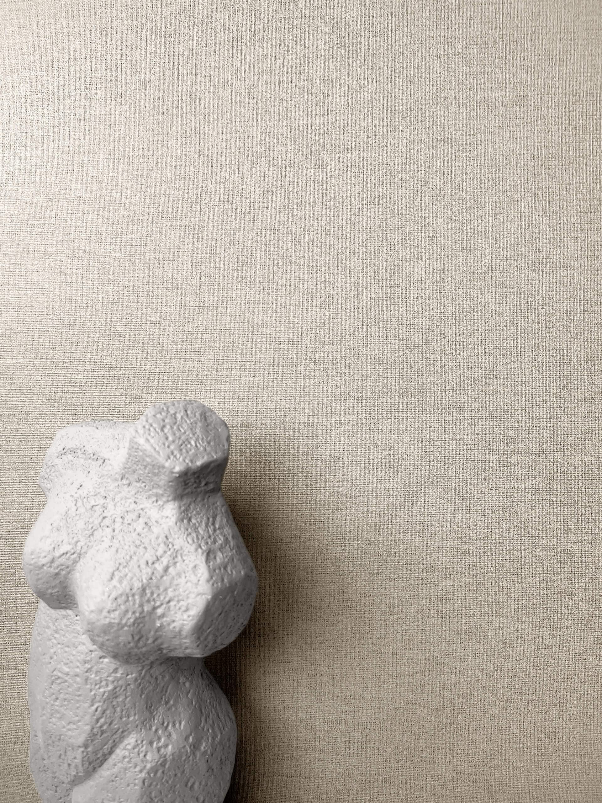 Newroom Tapete Taupe Vlies Textiloptik Modern Uni Struktur