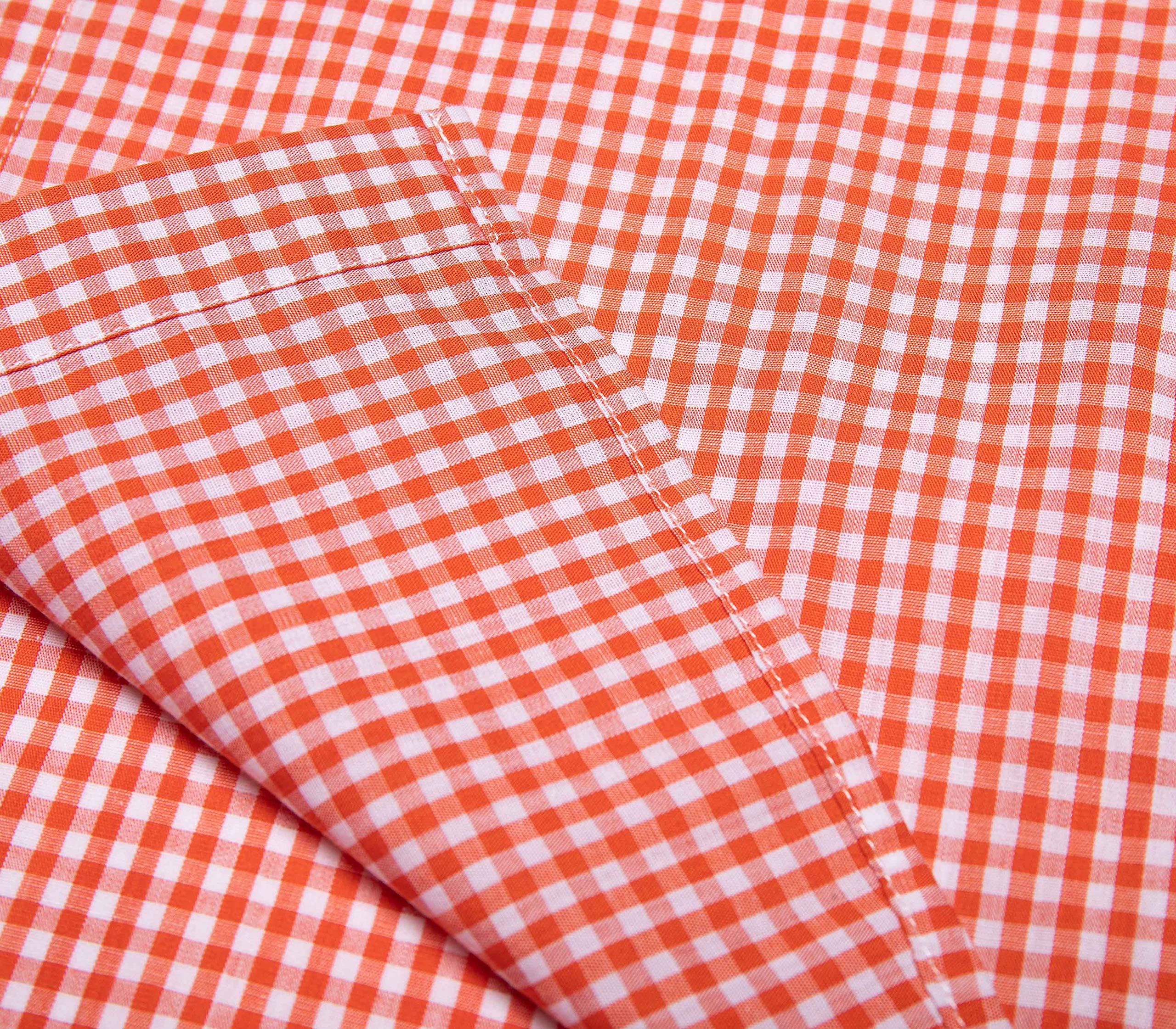 Bienzoe Camisa deportiva de manga corta de algodón a cuadros para niño - - 7-8 años