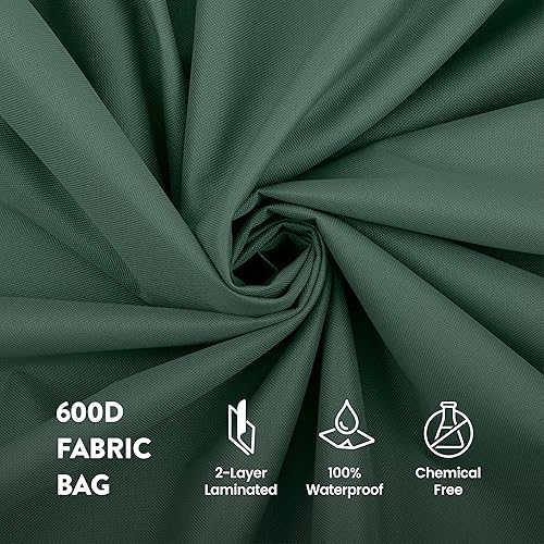 Miniatura 39 de Zober Bolsa vertical de almacenamiento para árbol de Navidad, se adapta a árbol artificial de 7.5 pies, bolsa para árbol de Navidad con dobladillo