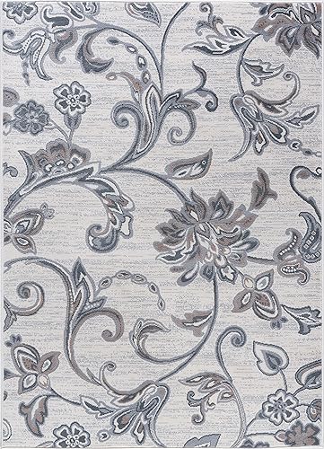 Vista 43 de Alfombra de pasillo gris de 2 x 10 pulgadas, alfombra de cocina, alfombra para entrada interior, entrada, pasarela, alfombra contemporánea Gris