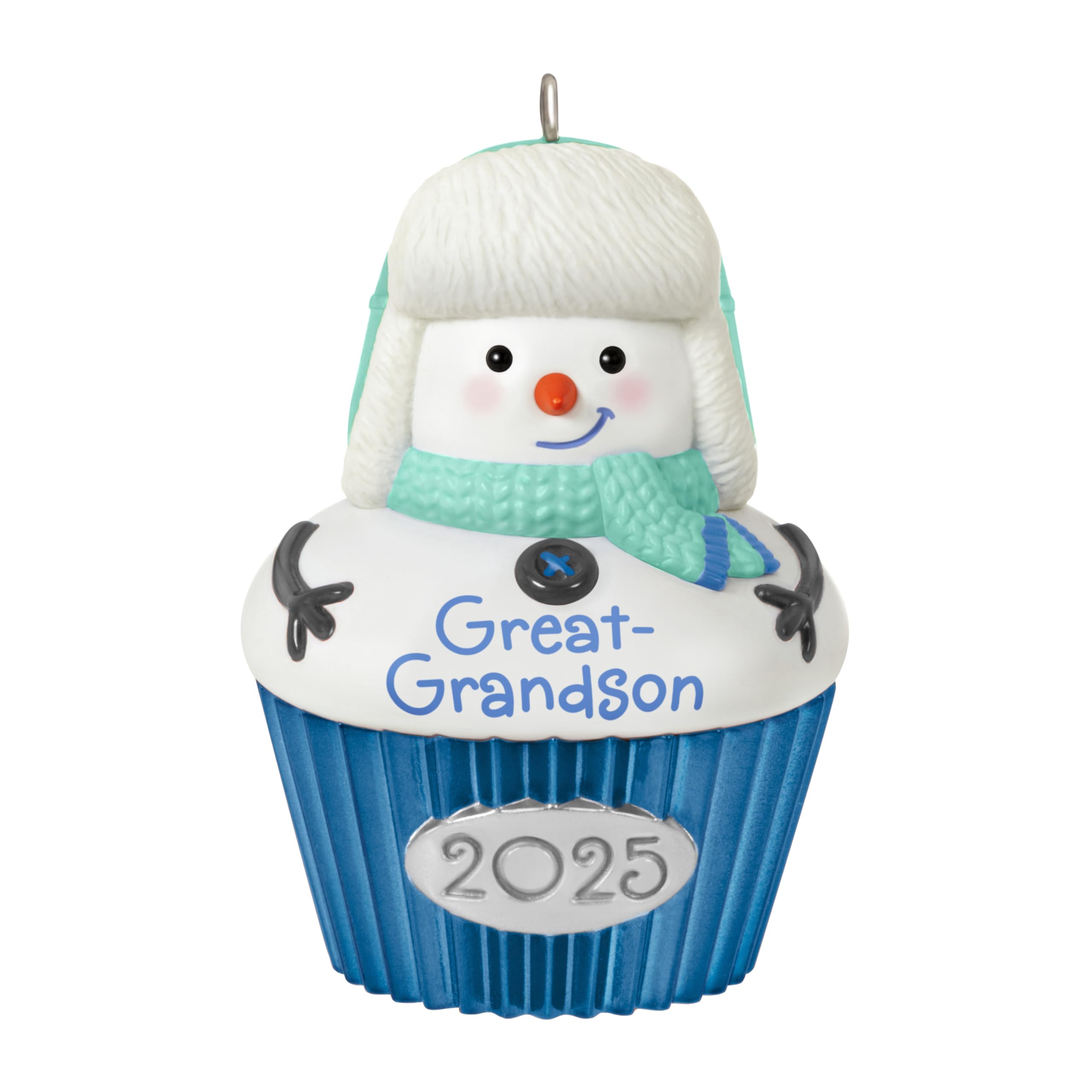 Hallmark Keepsake Boys Great-Grandson Cupcake 2025 Christmas Ornament 2025,