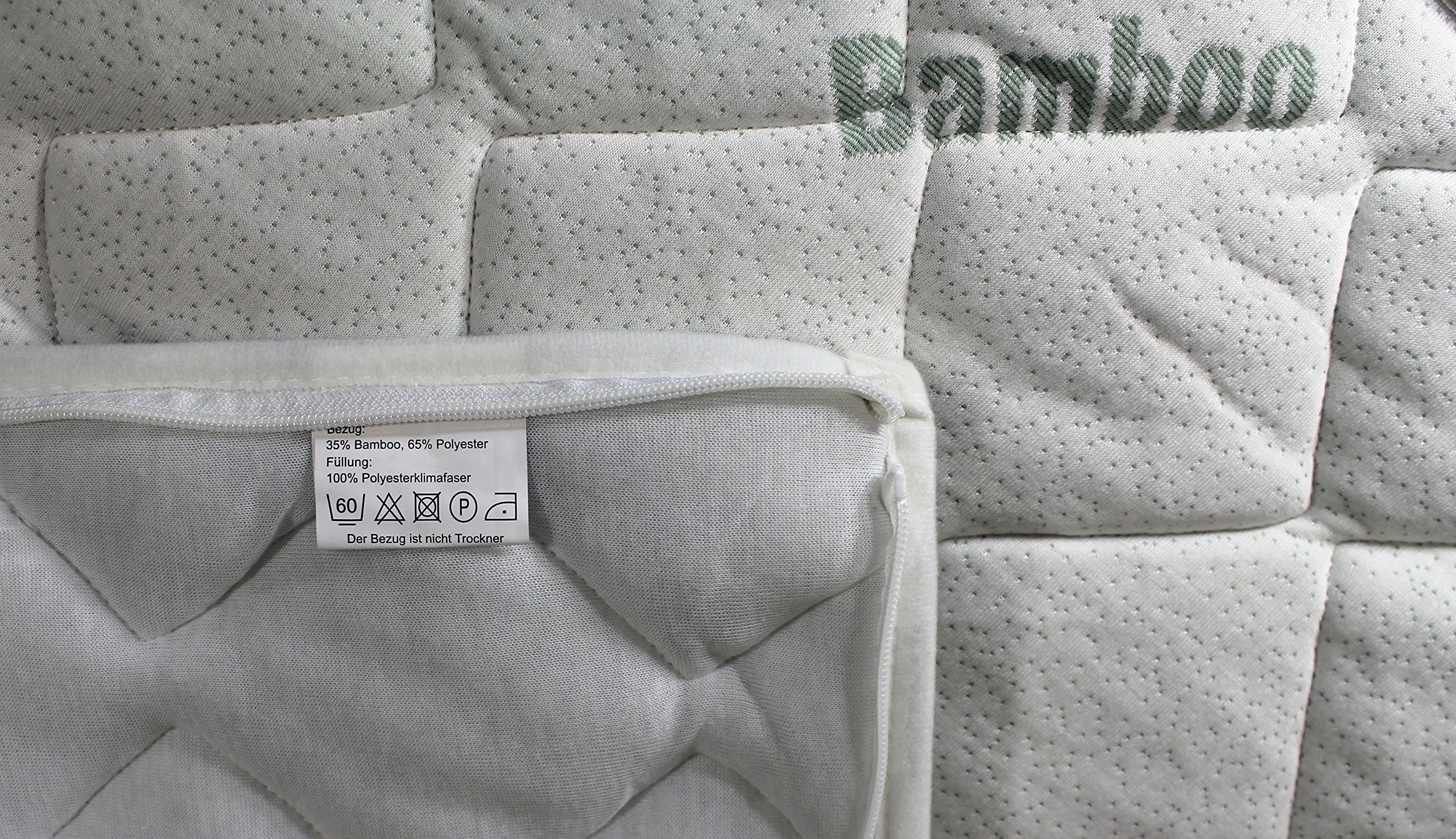 Premium Bamboo - Bambus Wasserbettbezug - hochwertiger Wasserbetten Bezug/Auflage - atmungsaktiv & klimatisierend 200x220 cm