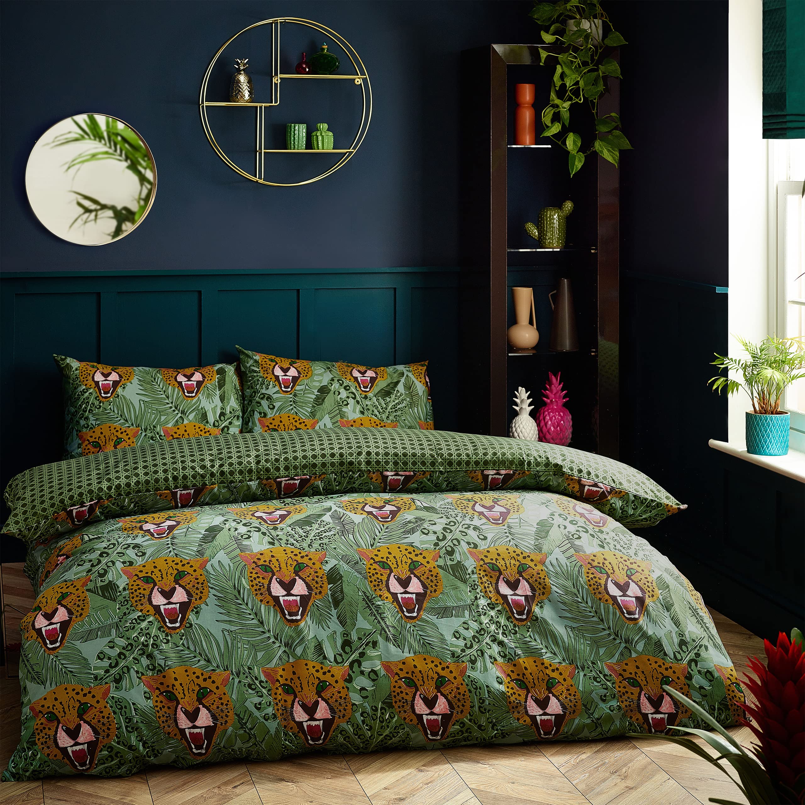 furn. Untamed Duvet Cover Set, Green, King - Image 2
