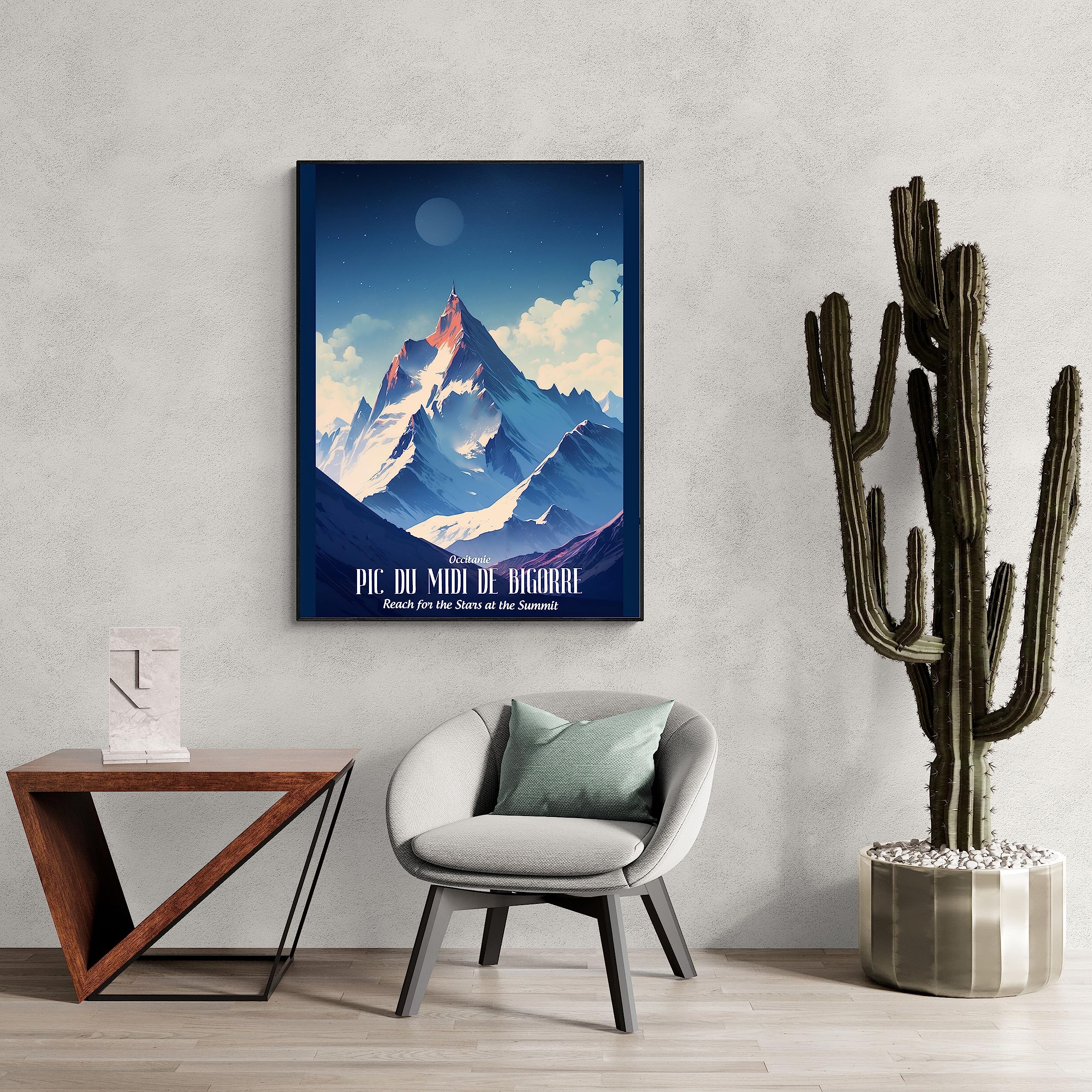 Poster Vintage Pic Du Midi De Bigorre - Affiche Voyage France Sur Toile, Décoration Murale Élégante Pour Salon Et Chambre