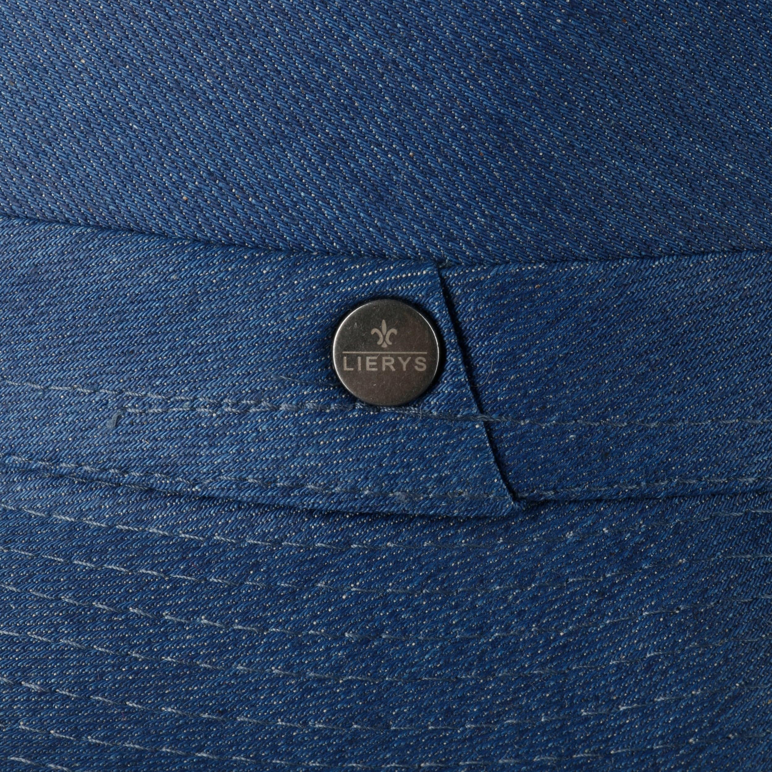LIERYS Payato Jeans Denim Trilby Fedora Cappello 100% Cotone Prodotto in Italia Donna Uomo