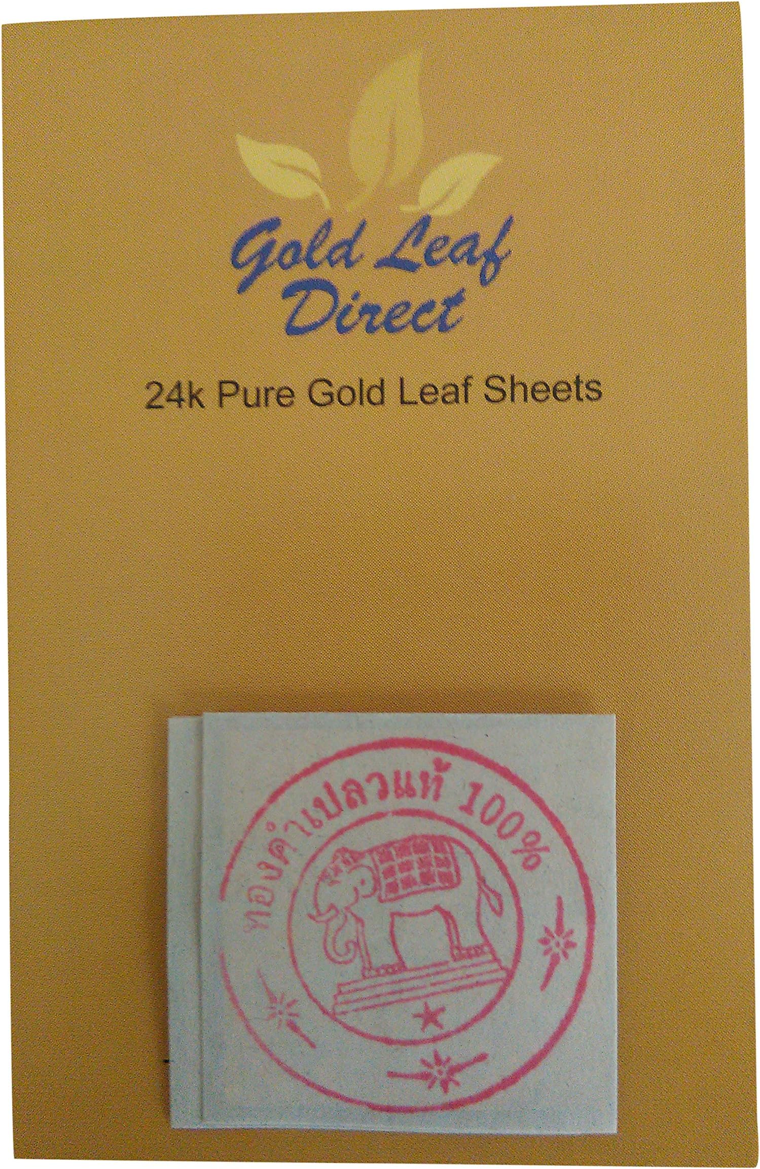Edible Pure Gold Leaf 24k Karat 100% ct x 5 sheets