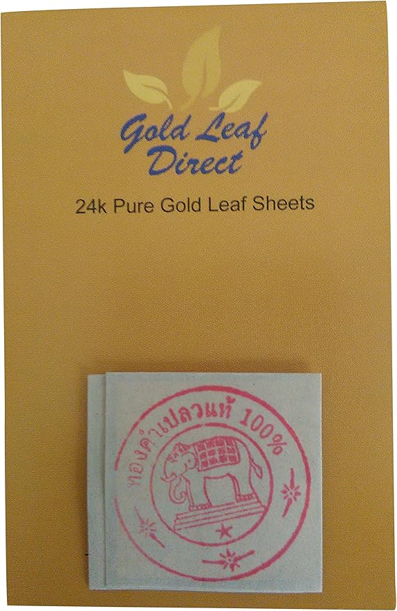 Edible Pure Gold Leaf 24k Karat 100 ct x 5 sheets Amazon.co.uk Home