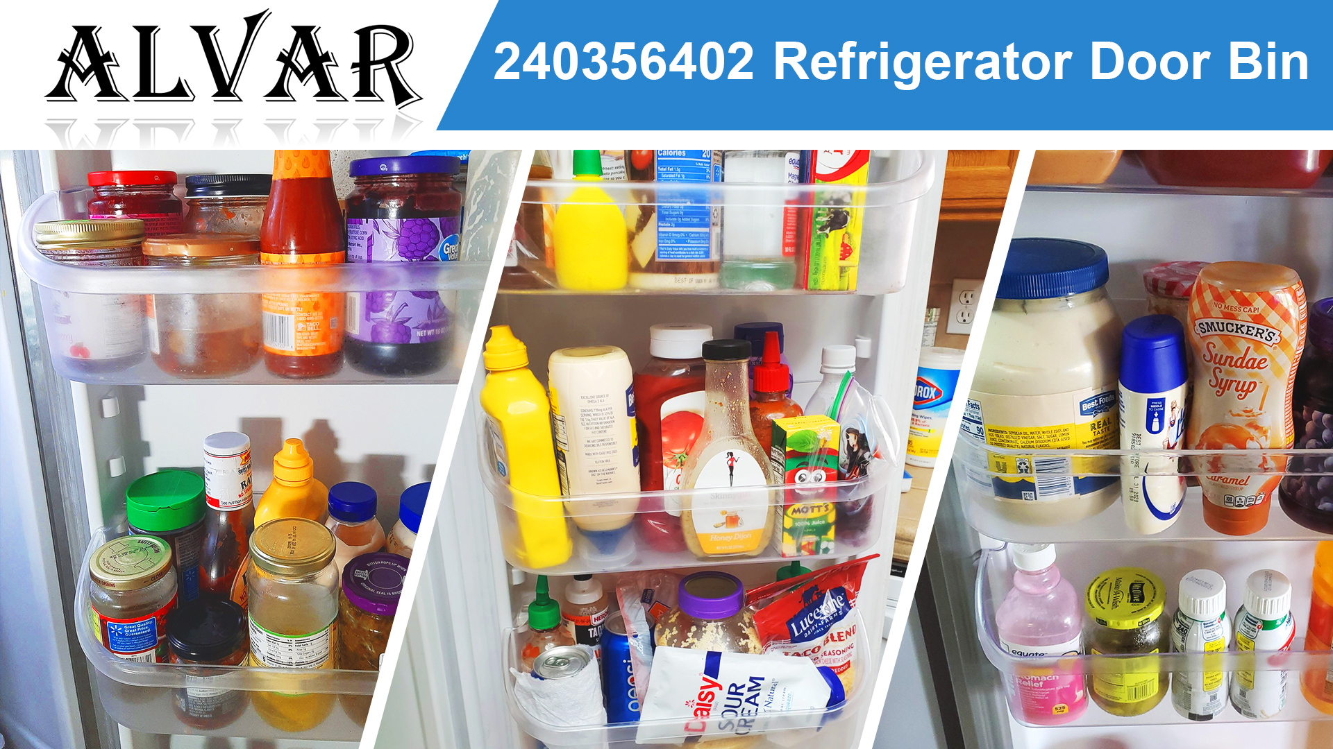 Amazon.com: [2 PACK] UPGRADED 240356402 Refrigerator Door Bin