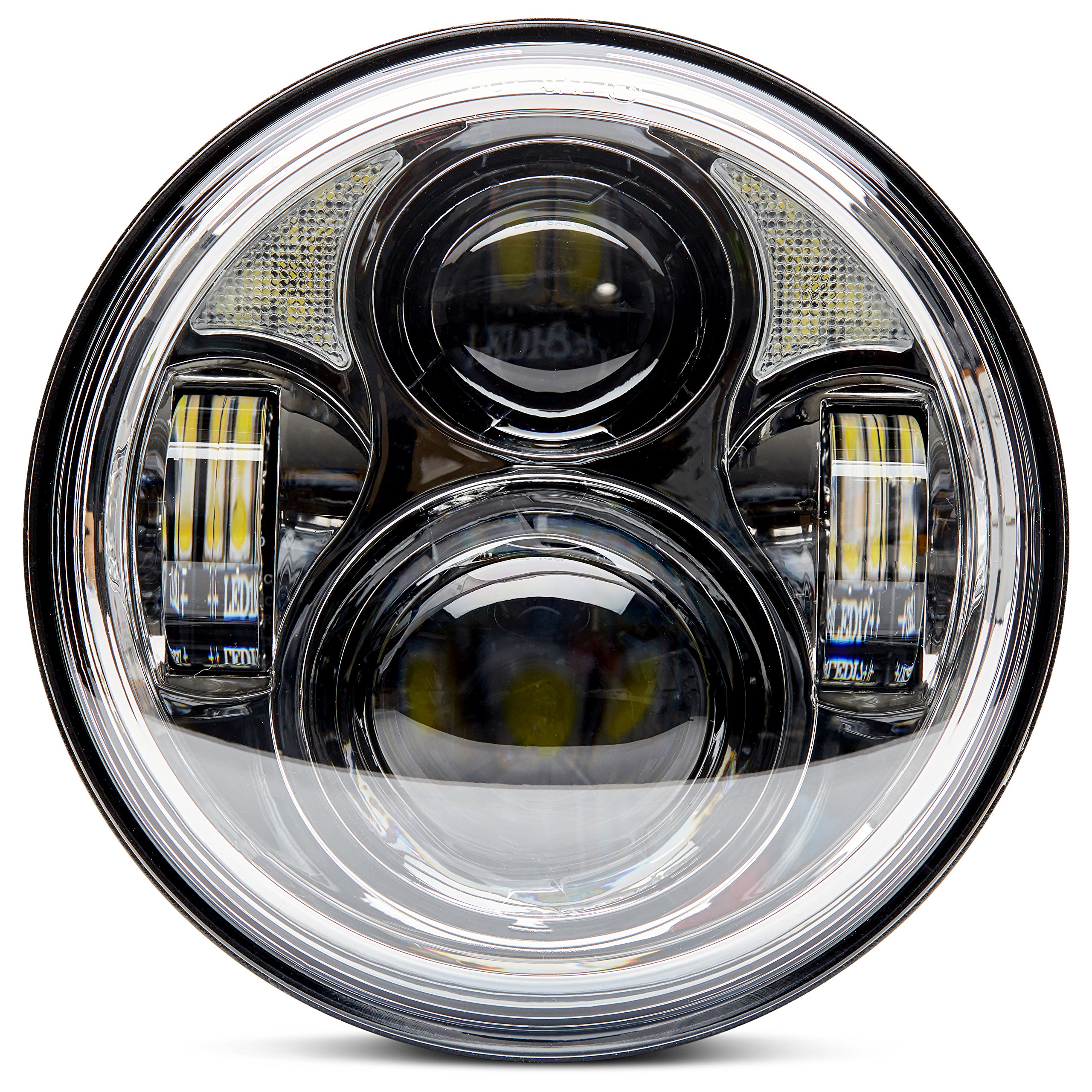ANR Motorcycle 5-3/4 5.75 LED Headlight 883,sportster,triple,low rider, wide glide Headlamp Projector Driving Light