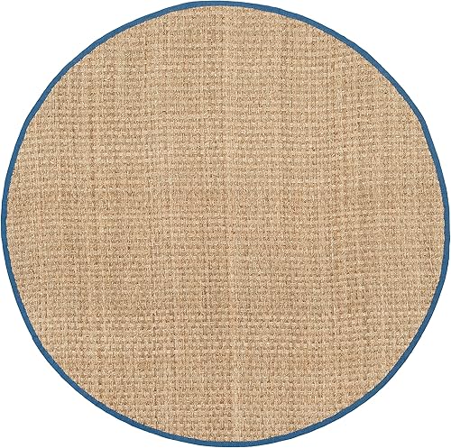 Vista 608 de SAFAVIEH Natural Fiber NF114A - Alfombra de hierba marina, tejido de canasta, con borde, para zonas de alto tráfico, sala de estar, dormitorio, 2