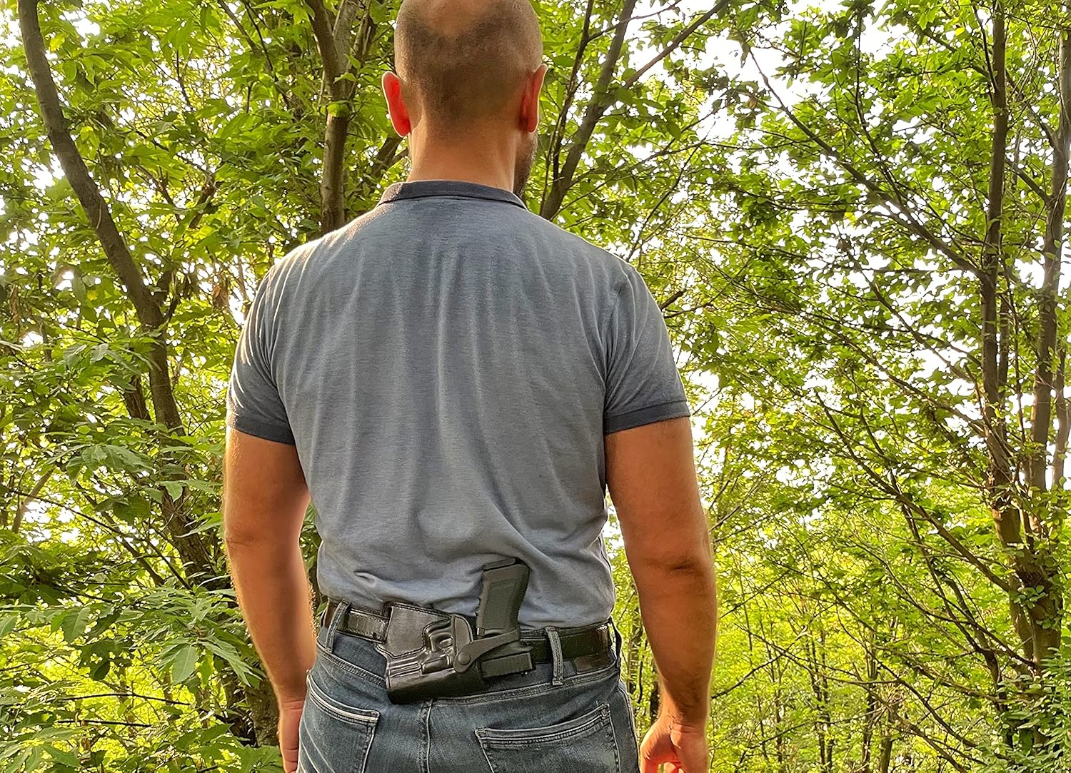 Ottoza Handmade Leather Gun Holster Compatible with Glock (17/19/19X/23) Right Handed Glock 19 Holster Sob - Glock 19X Holster Sob - Glock 17 Holster Sob - Glock 23 Holster Sob Black No:417