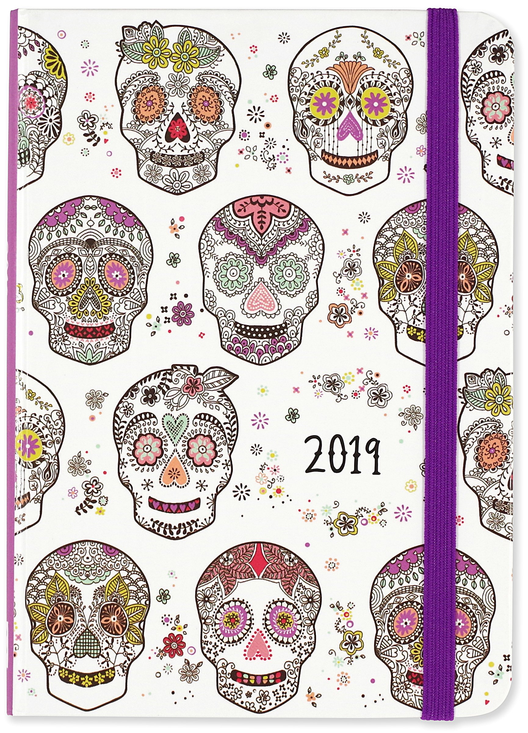 2019 Sugar Skulls Weekly Planner (16-Month Engagement Calendar, Diary)