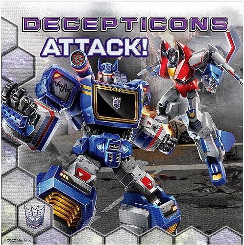 Miniatura 2 de Treasures Gifted Servilletas Transformers con licencia oficial  Servilletas de fiesta Transformers de 48 unidades  Suministros de fiesta de