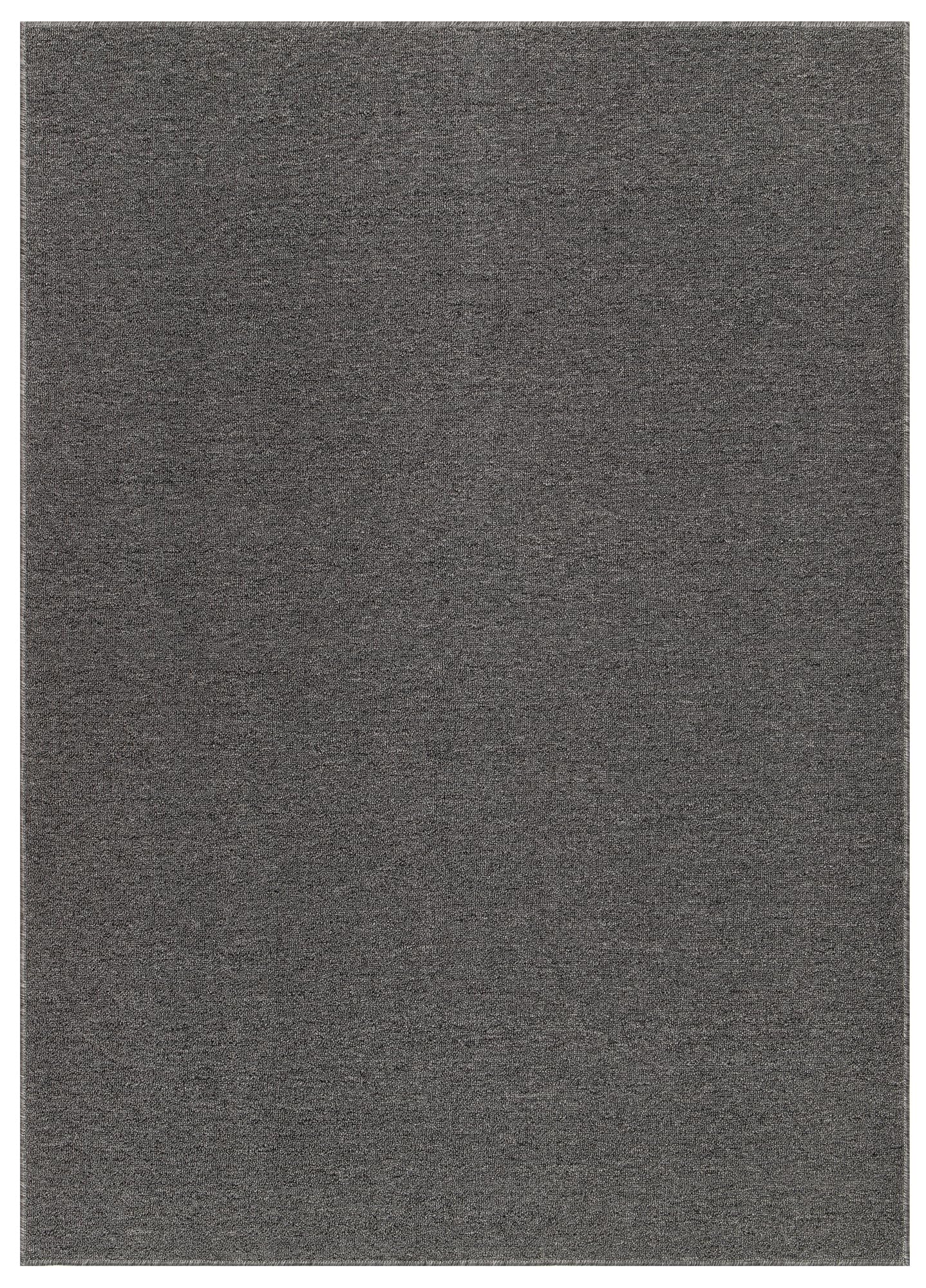 TAPISO Nizza Alfombra Antideslizante Lavable de Pelo Corto Diseño Moderno Gris Melange Alfombra de Salón Cocina Dormitorio Habitación Comedor Oeko-Tex 200 x 300 cm