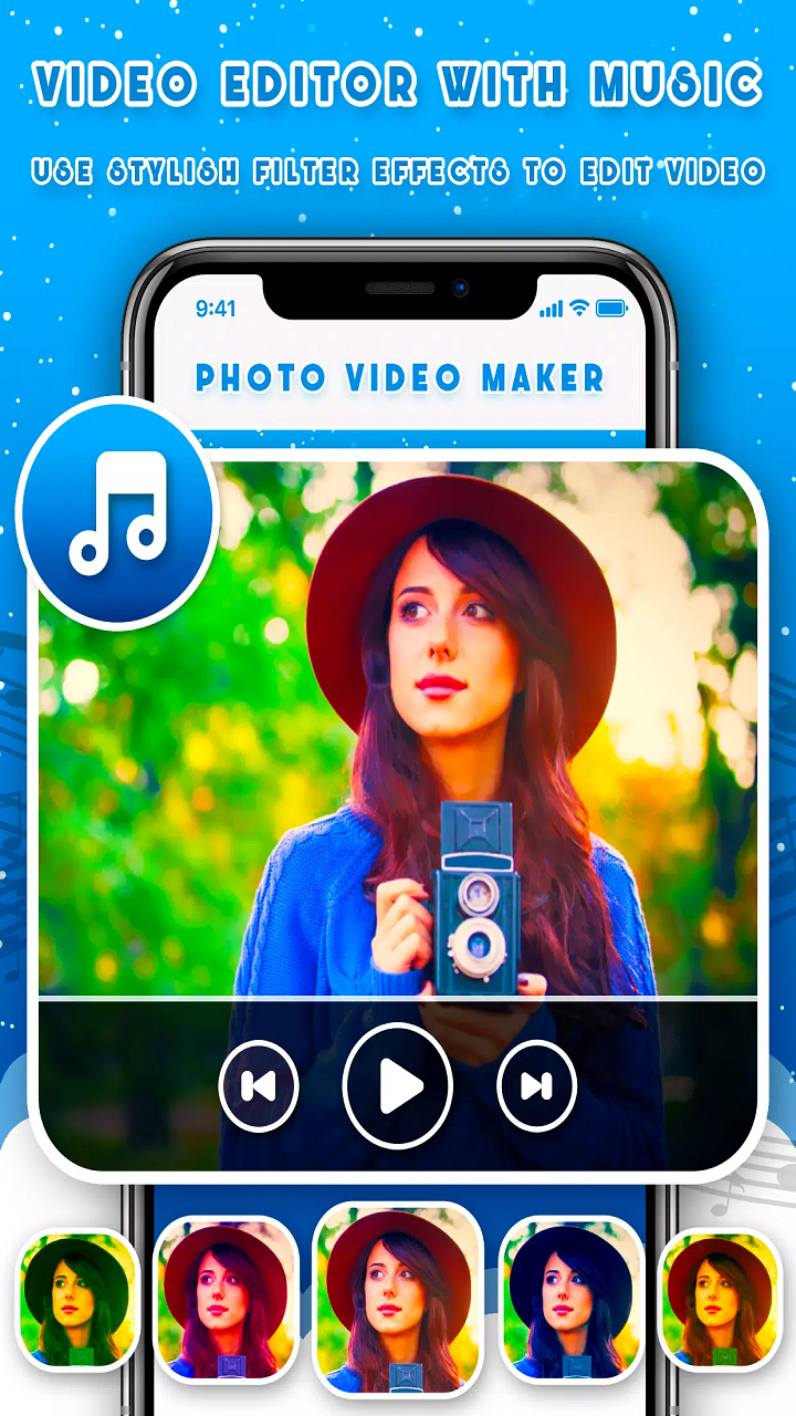 Photo Video Maker Video Editor with Music making video with images